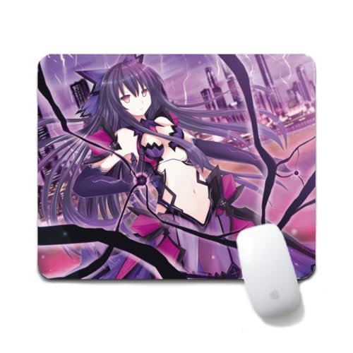 Dongsea Tokisaki Kurumi Anime Mousepad – 20x24cm (7.8x9.4 Zoll) – Ultra-Glatte Oberfläche & Anti-Rutsch-Gummi für PC, Laptop & Gaming (Yatogami Tenka) von Dongsea
