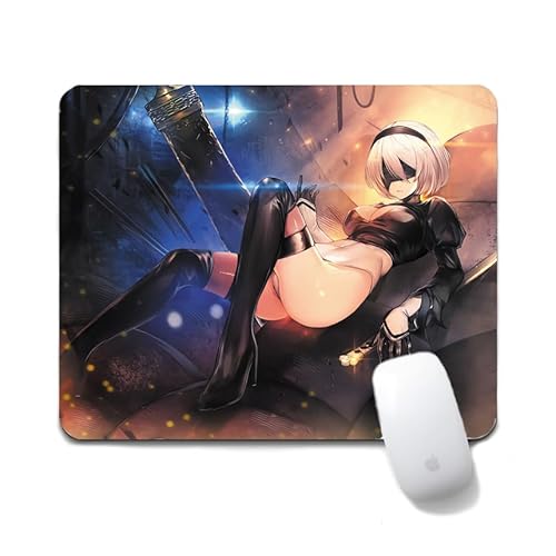 Dongsea Yorha No. 2 Type B Anime Mousepad – 20x24cm (7.8x9.4 Zoll) – Ultra-Glatte Oberfläche & Anti-Rutsch-Gummi für PC, Laptop & Gaming (Type B 13) von Dongsea