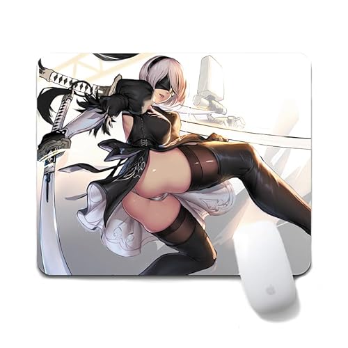 Dongsea Yorha No. 2 Type B Anime Mousepad – 20x24cm (7.8x9.4 Zoll) – Ultra-Glatte Oberfläche & Anti-Rutsch-Gummi für PC, Laptop & Gaming (Type B 2) von Dongsea