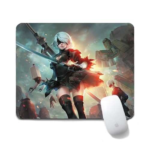 Dongsea Yorha No. 2 Type B Anime Mousepad – 20x24cm (7.8x9.4 Zoll) – Ultra-Glatte Oberfläche & Anti-Rutsch-Gummi für PC, Laptop & Gaming (Type B 6) von Dongsea