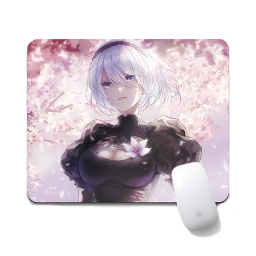 Dongsea Yorha No. 2 Type B Anime Mousepad – 20x24cm (7.8x9.4 Zoll) – Ultra-Glatte Oberfläche & Anti-Rutsch-Gummi für PC, Laptop & Gaming (Type B 9) von Dongsea