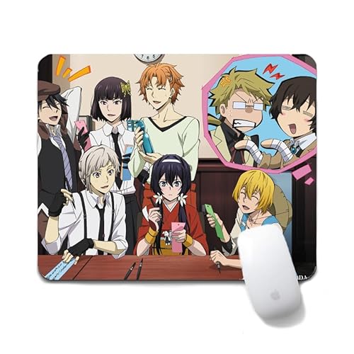 Dongsea dazai osamu Anime Mousepad – 20x24cm (7.8x9.4 Zoll) – Ultra-Glatte Oberfläche & Anti-Rutsch-Gummi für PC, Laptop & Gaming (Group Photo 3) von Dongsea