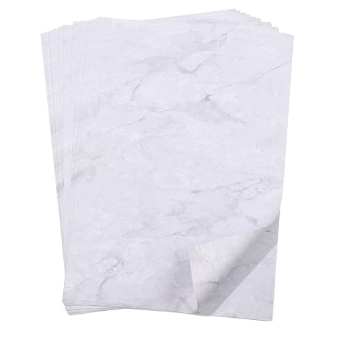 100 Blatt DIN A4 Briefpapier Marmor Optik, Weiß, beidseitig bedruckt, bedruckbar, 100 Blatt DIN A4 Briefpapier Marmor Optik, Weiß, beidseitig bedruckt, bedruckbar, von Donindis