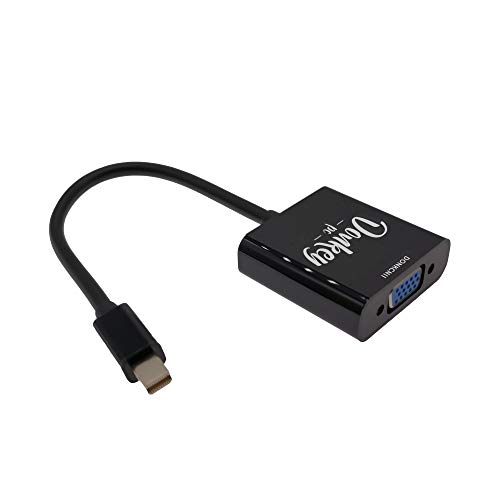 Donkey PC - Adapter Mini Displayport auf VGA 1080p 60Hz Video Adapter vergoldet, Thunderbolt to VGA Stecker auf Buchse für PC ThinkPad SurfacePro. HDMI auf VGA Kabel Adapter 1080p von Donkey pc