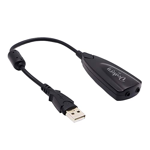 Donkey PC - Carte Son USB 7.1 Adaptateur USB vers Jack 3.5 mm Carte Son Externe Avec câble et adaptateur Casque et Microphone vers USB Pour PC. Câble de 15 cm. Donkey PC - Carte Son USB 7.1 Adaptateur USB vers Jack 3.5 mm Carte Son Externe Avec câble et adaptateur Casque et Microphone vers USB Pour PC. Câble de 15 cm. von Donkey pc