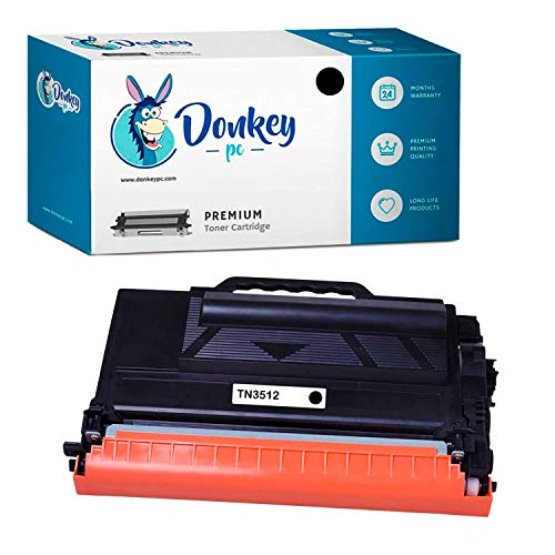 Donkey pc - Toner schwarz TN3512 TN-3512 kompatibel für Brother HL-L6250DN HL-L6300DW HL-L6300DWT HL-L6400DW HL-L6400DWT HL-L6400DWTT MFC-L6800DW MFC-L6800DWT MFC-L6900DW (12.000 Seiten) von Donkey pc