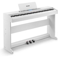 DDP-95 Digitalpiano 88 Tasten gewichtete Tastatur weiß, Klavier von Donner Music - DE