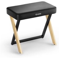 DKB-300 Dick gepolsterte Klavierbank im Home-Stil, offizieller passender Hocker R300, helle Holzfarbe von Donner Music - DE