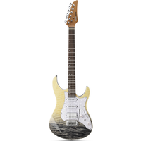 DONNER DST-550 Gradient Gitarre, Schwarze Mirage Gradation LR von Donner Music - DE