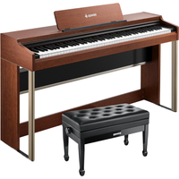 Donner DDP-200 PRO 88 Tasten Hammertastatur gewichtetes Digitalpiano Standard, Dunkelbraun / Piano + Duet höhenverstellbare Bank Donner DDP-200 PRO 88 Tasten Hammertastatur gewichtetes Digitalpiano Standard, Dunkelbraun / Piano + Duet höhenverstellbare Bank von Donner Music - DE