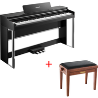 Donner DDP-200 PRO 88 Tasten Hammertastatur gewichtetes Digitalpiano Standard, Schwarz / Klavier + höhenverstellbare Bank von Donner Music - DE