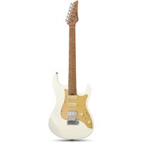 Donner DST-550 39 Zoll ST E-Gitarre, HSS-Tonabnehmer, Korpus aus massivem Double-Cut-Pappelholz, Weiß von Donner Music - DE