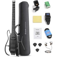 Donner HUSH X Pro Tragbare Multieffektgitarre, Schwarz von Donner Music - DE