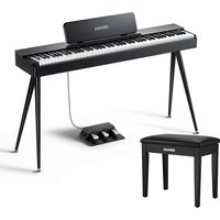 Donner OURA S100: Digitalpiano, 88 gewichtete Tasten, Klavier + schwarze Bank von Donner Music - DE