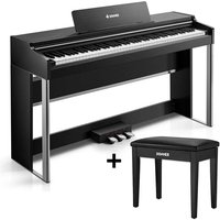 Donner DDP-200 PRO 88 Tasten Hammertastatur gewichtetes Digitalpiano Standard, Schwarz / Klavier + Bank von Donner Music - DE