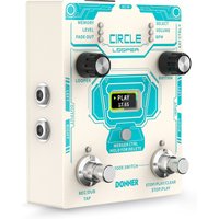 Donner Circle Looper Record Gitarren Effektpedal mit Time Progress Bar Display Loop Pedal Max - Circle Looper Record Gitarren Effektpedal von Donner