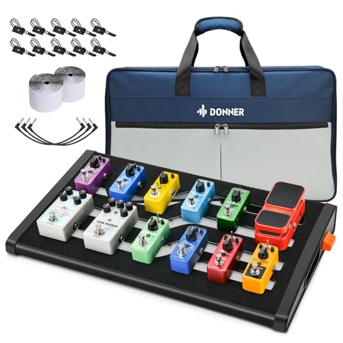 Donner DB-S300 Guitar Effects Pedals Board and Waterproof Bag Set von Donner