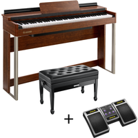 Donner DDP-200 Digital Piano mit 88 gewichteten Tasten, Piano + Duet höhenverstellbare Bank + Page Turner Donner DDP-200 Digital Piano mit 88 gewichteten Tasten, Piano + Duet höhenverstellbare Bank + Page Turner von Donner
