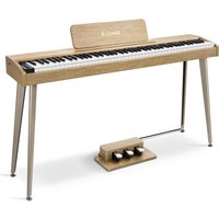 Donner DDP-60 E-piano Keyboard Holzstil Home Digitalpiano, Helle Holzfarbe / Piano von Donner