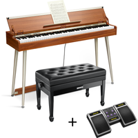 Donner DDP-80 Plus Epiano Keyboard Holzstil Digitalpiano, Piano + Duet höhenverstellbare Bank + Page Turner Donner DDP-80 Plus Epiano Keyboard Holzstil Digitalpiano, Piano + Duet höhenverstellbare Bank + Page Turner von Donner