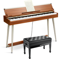 Donner DDP-80 Plus Epiano Keyboard Holzstil Digitalpiano, Piano + Duet höhenverstellbare Bank Donner DDP-80 Plus Epiano Keyboard Holzstil Digitalpiano, Piano + Duet höhenverstellbare Bank von Donner