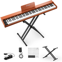 Donner DEP-1S Digitalpiano Halbgewichtete E-Piano Tastatur im Holzstil, Piano Donner DEP-1S Digitalpiano Halbgewichtete E-Piano Tastatur im Holzstil, Piano von Donner