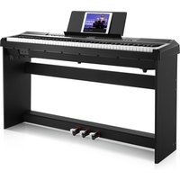 Donner DEP-20S E-Piano 88 Epiano Keyboard Hammermechanik Gewichteten Anfänger Digital Piano, Schwarz / E-Piano von Donner