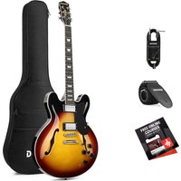 Donner DJP-1000 Jazz-E-Gitarre, DJP-1000B / Gitarre von Donner