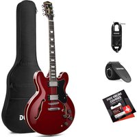 Donner DJP-1000 Jazz-E-Gitarre, DJP-1000R / Gitarre von Donner