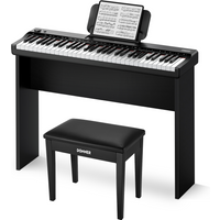 Donner DK-10S Elektronisches Keyboard, Keyboard + Klavierhocker von Donner
