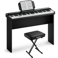Donner DK-10S Elektronisches Keyboard, Keyboard + X-Förmig Klavierhocker Donner DK-10S Elektronisches Keyboard, Keyboard + X-Förmig Klavierhocker von Donner