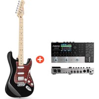 Donner DST-152 E-Gitarre Einsteiger Set ST Type 39 Zoll, DST-152B / Gitarre + Arena 2000 Pedal von Donner