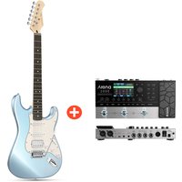 Donner DST-152 E-Gitarre Einsteiger Set ST Type 39 Zoll - DST-152R / Gitarre + Arena 2000 Pedal von Donner