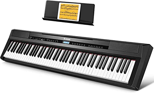 Donner E Piano Digitalpiano 88 Tasten, Hammermechanik Gewichteten, Klavier Tastatur für Einsteiger mit Sustain Pedal, DEP-20 von Donner