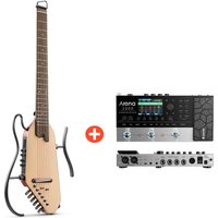 Donner HUSH-I Pro Gitarre Multi-Sound-Modus Tragbare Reisegitarre, Natürlich / Gitarre + Arena 2000 Pedal Donner HUSH-I Pro Gitarre Multi-Sound-Modus Tragbare Reisegitarre, Natürlich / Gitarre + Arena 2000 Pedal von Donner