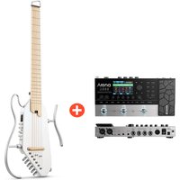 Donner HUSH-I Pro Gitarre Multi-Sound-Modus Tragbare Reisegitarre, Weiß / Gitarre + Arena 2000 Pedal Donner HUSH-I Pro Gitarre Multi-Sound-Modus Tragbare Reisegitarre, Weiß / Gitarre + Arena 2000 Pedal von Donner