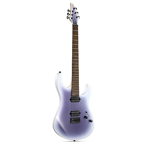 Donner Solid Body E-Gitarre, 39 Zoll Metall E-Gitarre Anfänger Kits mit Tasche, Saiten, Gurt, Kabel, Saiten Dämpfer für Rock-Musik-Liebhaber, DMT-100 (Gradient Violet) von Donner