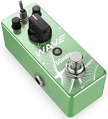 Donner Wave Delay Pedal for Electric Guitar, Digital & Analog Warm Delay 2 Modes Guitar Effect Pedal for Pedalboards True Bypass von Donner
