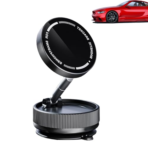 Donubiiu Mpp Gripmaster Pro 360 Magnetic Holder New 2024 mpp015, MPP Magnetic Phone Holder, Suction Phone Holder, Magnetischer Vakuum Handyhalterung Auto, 360°Rotation (Black) von Donubiiu
