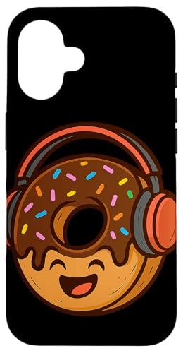 Lustiges Donut-Kostüm mit Kopfhörern für Jungen und Mädchen Hülle für iPhone 16 Lustiges Donut-Kostüm mit Kopfhörern für Jungen und Mädchen Hülle für iPhone 16 von Donut Headphones
