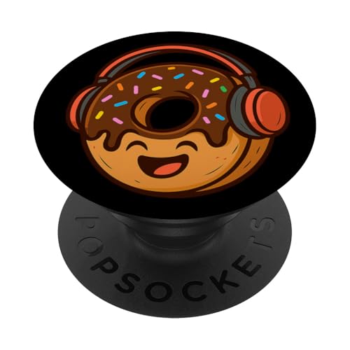 Lustiges Donut-Kostüm mit Kopfhörern für Jungen und Mädchen PopSockets Klebender PopGrip Lustiges Donut-Kostüm mit Kopfhörern für Jungen und Mädchen PopSockets Klebender PopGrip von Donut Headphones