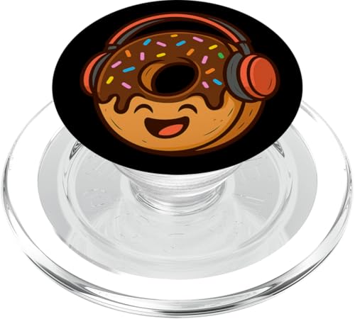 Lustiges Donut-Kostüm mit Kopfhörern für Jungen und Mädchen PopSockets PopGrip für MagSafe Lustiges Donut-Kostüm mit Kopfhörern für Jungen und Mädchen PopSockets PopGrip für MagSafe von Donut Headphones