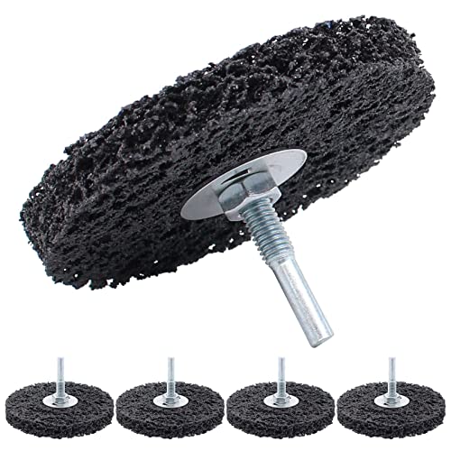 Reinigungsvlies Schleifscheibe Grob Reinigungsscheibe Grobreinigungsscheibe Rostentferner 100mm mit 6mm Schaft für Akkuschrauber Bohrmaschine Graviermaschine Winkelschleifer von Farbe Reinigungsvlies Schleifscheibe Grob Reinigungsscheibe Grobreinigungsscheibe Rostentferner 100mm mit 6mm Schaft für Akkuschrauber Bohrmaschine Graviermaschine Winkelschleifer von Farbe von Doo Engy