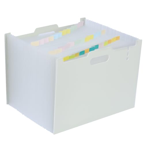 DoocliB A4 Document Folder, Expandable Pockets, 36 Compartments, Portable,Accordion Folder, Sorting Folder for Home or Office Documents(Hellgrau-36) von DoocliB