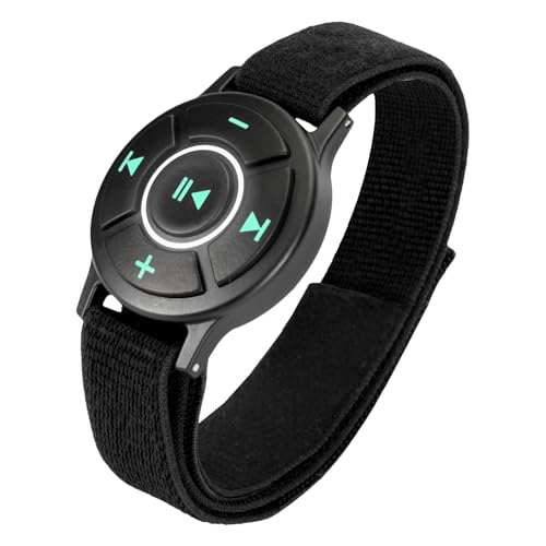 Doohoeek Bluetooth Fernbedienung mit Armband für iPhone & Android Phone, Tragbare Anruf/Musik/Foto-Fernsteuerung bei Outdoor Sport, Skifahren, Motorrad, Fahrad, IPX7 Wasserdicht von Doohoeek