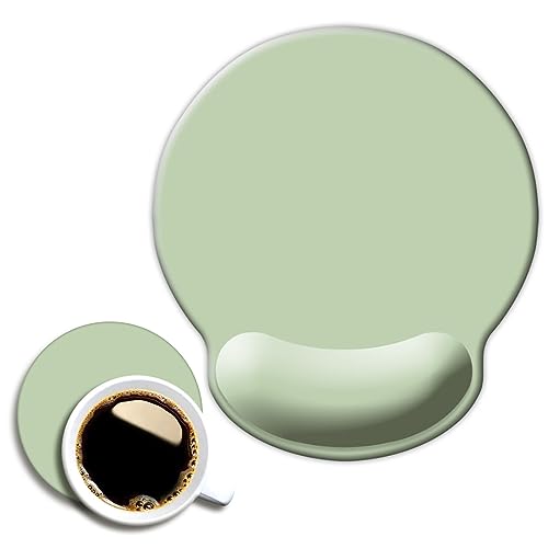 Dooke Ergonomisches Mauspad mit Handgelenkstütze, niedliches Handgelenk-Pad mit rutschfester Gummiunterseite für Computer, Laptop, Heimbüro, Gaming, einfaches Tippen und Schmerzlinderung, Pastellgrün Dooke Ergonomisches Mauspad mit Handgelenkstütze, niedliches Handgelenk-Pad mit rutschfester Gummiunterseite für Computer, Laptop, Heimbüro, Gaming, einfaches Tippen und Schmerzlinderung, Pastellgrün von Dooke