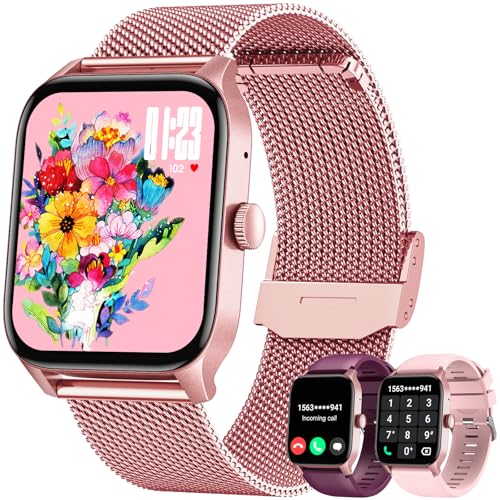 Smartwatch Damen Uhr Armbanduhr Fitnessuhr: Rosa Smart Watch Damenuhr 1.83" Touchscreen mit Schrittzähler Blutdruck Wasserdicht Telefonfunktion Sportuhr Laufuhr Frauen Uhren Kompatibel Android iOS Smartwatch Damen Uhr Armbanduhr Fitnessuhr: Rosa Smart Watch Damenuhr 1.83" Touchscreen mit Schrittzähler Blutdruck Wasserdicht Telefonfunktion Sportuhr Laufuhr Frauen Uhren Kompatibel Android iOS von Doomixs
