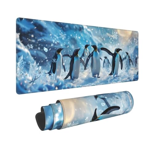 Gaming Mauspad XXL 1000x500x3mm Antarktischer Pinguin Mousepad Vernähte Kanten Wasserdicht Anti-Rutsch für Multifunktionales Schreibtischunterlage Verbessert Präzision und Geschwindigkei W530 Gaming Mauspad XXL 1000x500x3mm Antarktischer Pinguin Mousepad Vernähte Kanten Wasserdicht Anti-Rutsch für Multifunktionales Schreibtischunterlage Verbessert Präzision und Geschwindigkei W530 von Dooqon