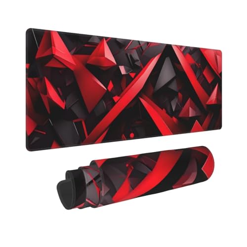 Gaming Mauspad XXL 800x300x3mm Schwarz und Rot Mousepad Groß Vernähte Kanten Wasserdicht Anti-Rutsch für PC, Laptop Multifunktionales Schreibtischunterlage Verbessert Präzision und Geschwindigkei W251 Gaming Mauspad XXL 800x300x3mm Schwarz und Rot Mousepad Groß Vernähte Kanten Wasserdicht Anti-Rutsch für PC, Laptop Multifunktionales Schreibtischunterlage Verbessert Präzision und Geschwindigkei W251 von Dooqon