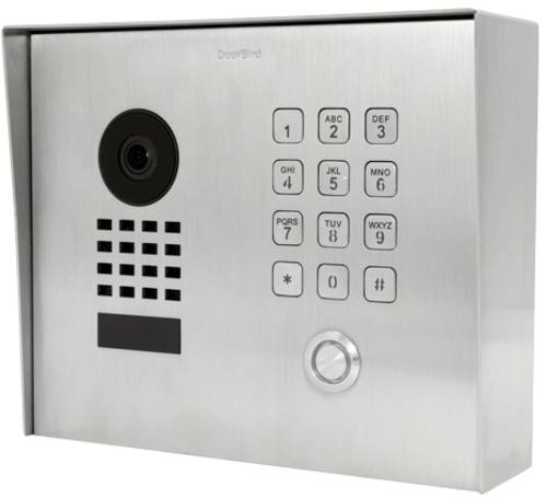 DoorBird D1101KH Classic IP-Video-Türsprechanlage LAN Außeneinheit Edelstahl V4A (gebürstet) von DoorBird